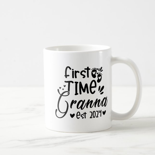 Day First Time Granna Est 2024  Coffee Mug (Right)
