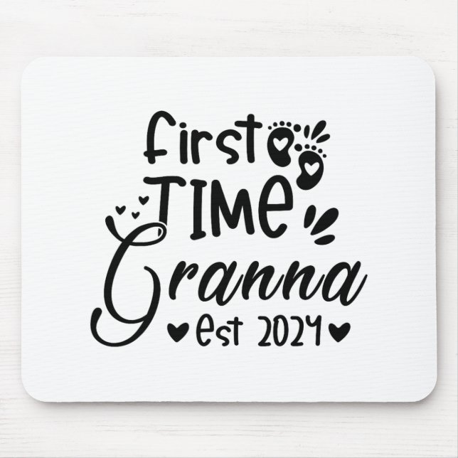 Day First Time Granna Est 2024  Mouse Pad (Front)