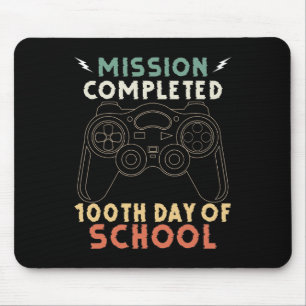 Day For Gamers 100 Days Of School Fun Gamers Stude Mouse Pad