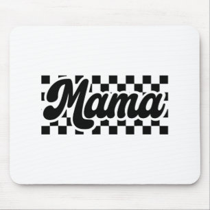 Day For Mum Retro Vintage Womens Chequered Mama Mouse Pad
