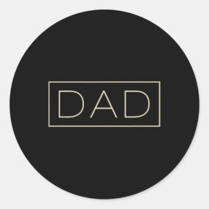 Day For New Dad Classic Round Sticker