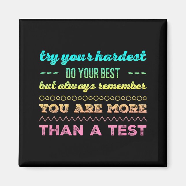 Day For Students Do Your Best 2  Magnet (Front)