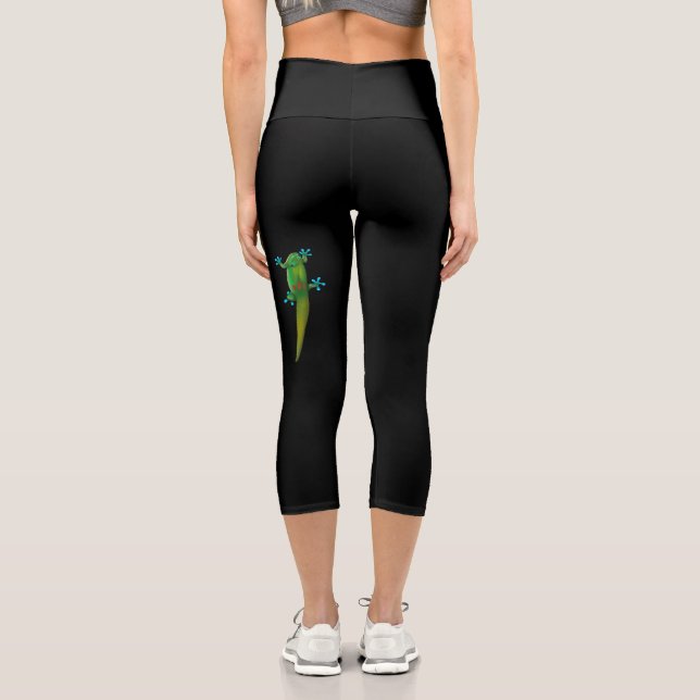 Day Gecko Capri Leggings (Back)