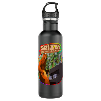 Day Gift For Grizzy And Lemmings Funny Kids Gifts  710 Ml Water Bottle