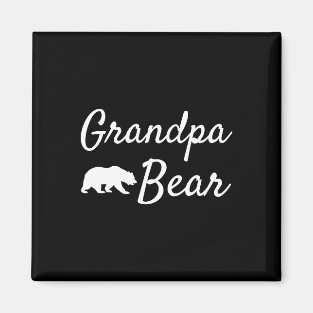 Day Gift From Daughter Son Kids Wife Grandpa Bear  Magnet (Front)