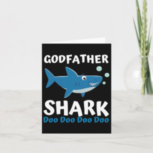 Day Gift From Godson Goddaughter - Godfather Shark Card