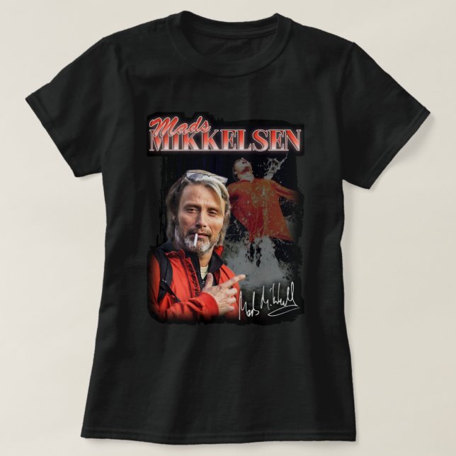 Day Gifts for Mads Influential Mikkelsen Cute Grap T-Shirt (Design Front)