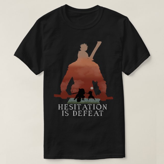Day Gifts Sekiro Hesitation Is Defeat V3B Graphic  T-Shirt (Design Front)