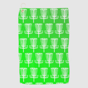 Day glo green golf towel