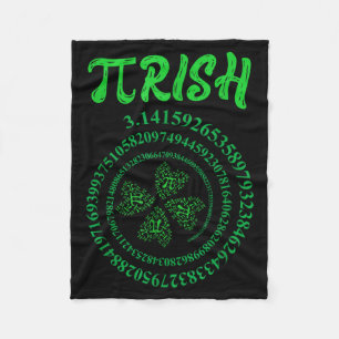 Day graphic irish funny st. patrick's day math fleece blanket
