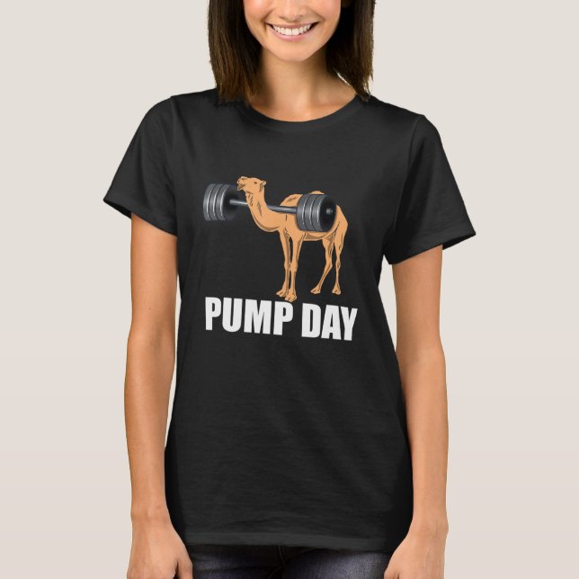Day  Hump Day Camel Weight Lifting Training Gym T-Shirt (Front)