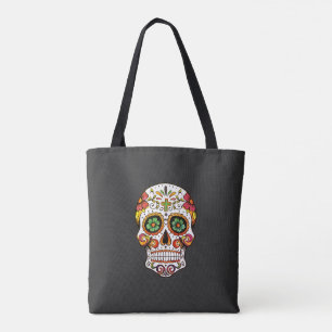 Day if the Dead Sugar Skull Tote Bag