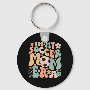 Day In My Soccer Mum Era Groovy Soccer Mum Life Key Ring