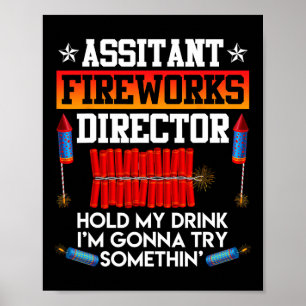 Day Istant Fireworks Director Usa Party Fan  Poster