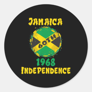 Day Jamaica 2023 61th Classic Round Sticker