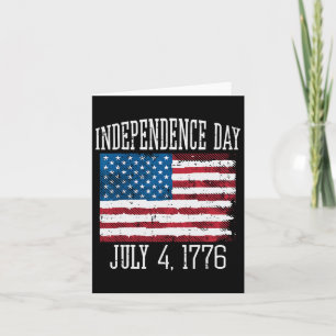 Day July 4 1776 4th July America Men Women Kids  Card