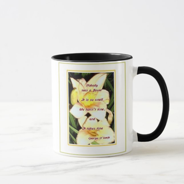 Day Lilly sentiment Mug (Right)
