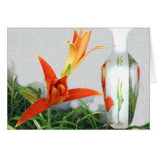 Day Lily and Vase