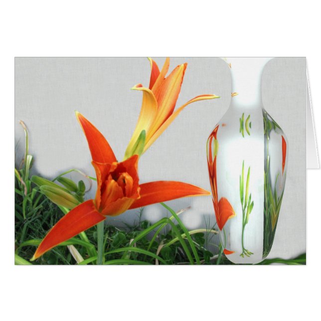 Day Lily and Vase (Front Horizontal)