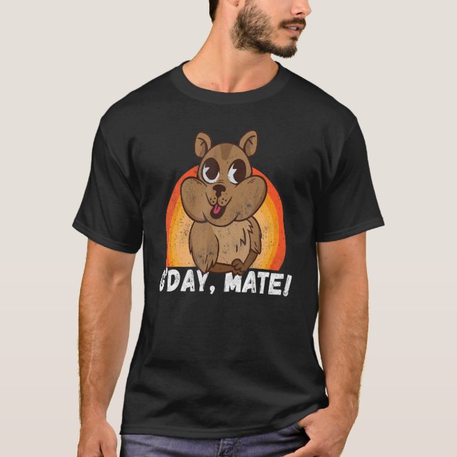 Day Mate Good Australian Wombat Animal Cute Austra T-Shirt (Front)
