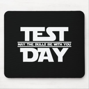 Day May The Skills Be With You Teacher Motivationa Mouse Pad