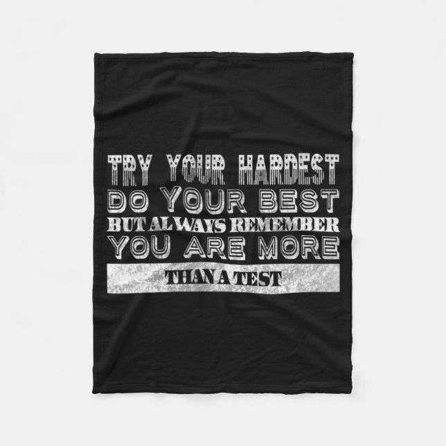 Day Motivation For Teacher  Fleece Blanket (Front)