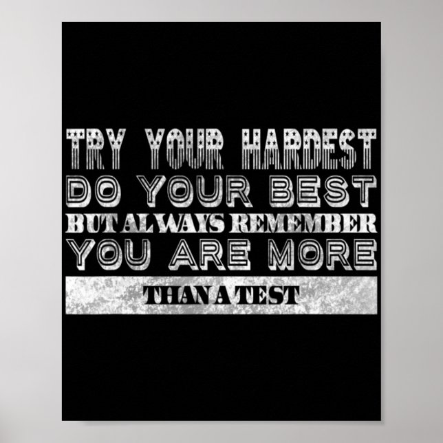 Day Motivation For Teacher  Poster (Front)