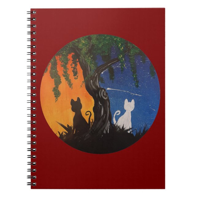 Day/Night Cats Notebook (Front)