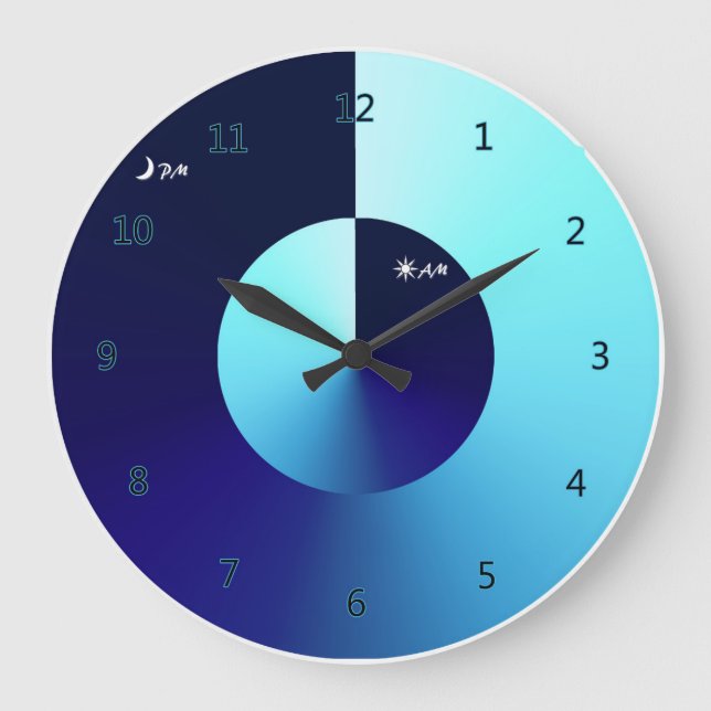 Day & Night Large Clock (Front)