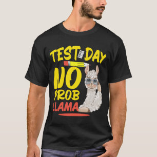 Day No Prob-llama Llama Teacher & Student Test T-Shirt