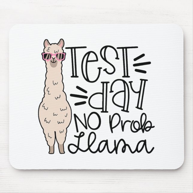 Day No Prob Llama Teacher Testing Day 1  Mouse Pad (Front)
