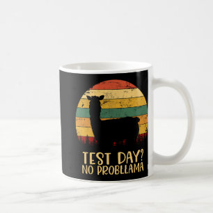 Day No Probllama Silhouette Teacher Student Gradua Coffee Mug