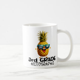 Day Of 3rd Grade Autograph Graduation Boys Girls F Coffee Mug
