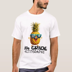 Day Of 5th Grade Autograph Graduation Boys Girls F T-Shirt