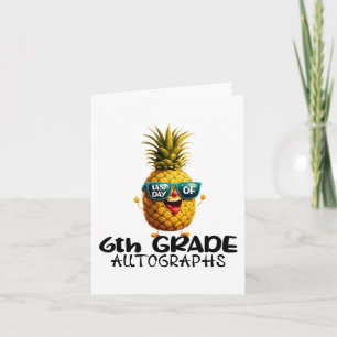 Day Of 6th Grade Autograph Graduation Boys Girls F Card