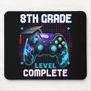 Day Of 8th Grade Level Complete Graduation Him Boy Mouse Pad