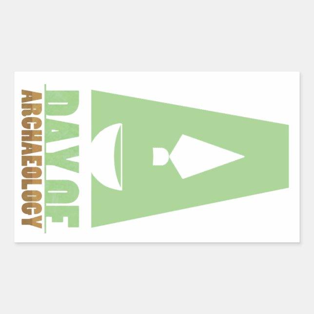 Day of Archaeology rectangular sticker (Front)