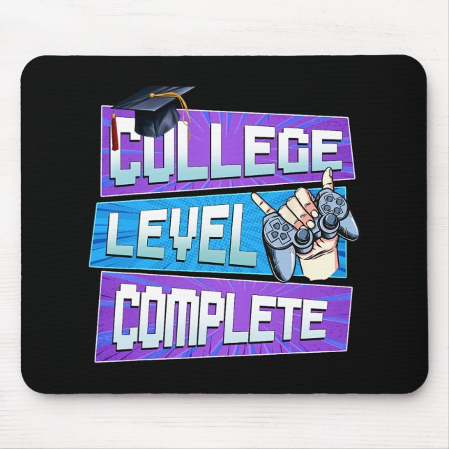 Day Of College Level Complete Graduation Boys Him  Mouse Pad (Front)