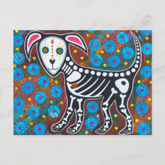 Day of Dead Dog Postcard