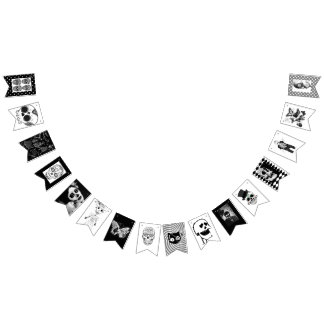 DAY OF DEAD PARTY bunting banner