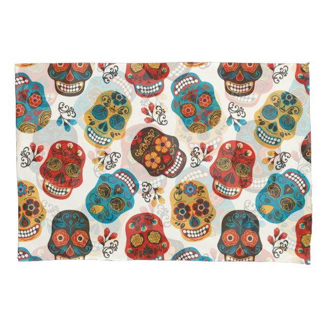 Day of Dead, seamless pattern. Pillowcase (Front)