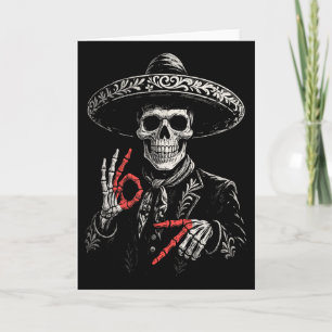 Day Of Dead Skull Funny Dia De Los Muertos 67 Hand Card