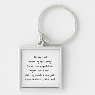 Day of Divorce Souvenir Key Ring