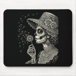 Day Of Government Agencyd Skull Sugar Dandelion Mouse Pad