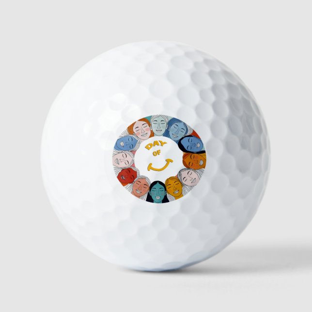 Day of Happiness  Golf Balls (Front)