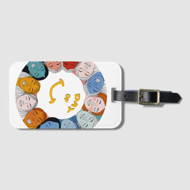 Day of Happiness  Luggage Tag (Front Horizontal)