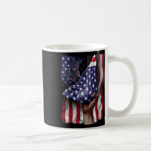 Day Of Independence Us Flag Dutch Shepherd Coffee Mug