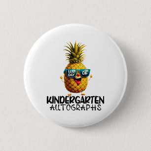 Day Of Kindergarten Autograph Graduation Boy Girl 6 Cm Round Badge