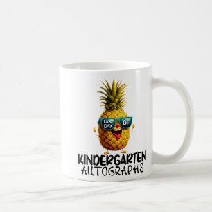 Day Of Kindergarten Autograph Graduation Boy Girl Coffee Mug