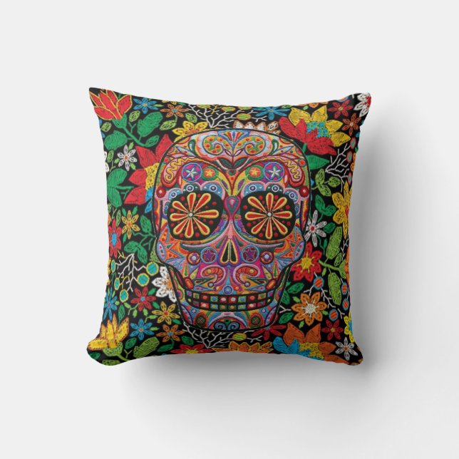 Day of Los Muertos Cushion (Front)